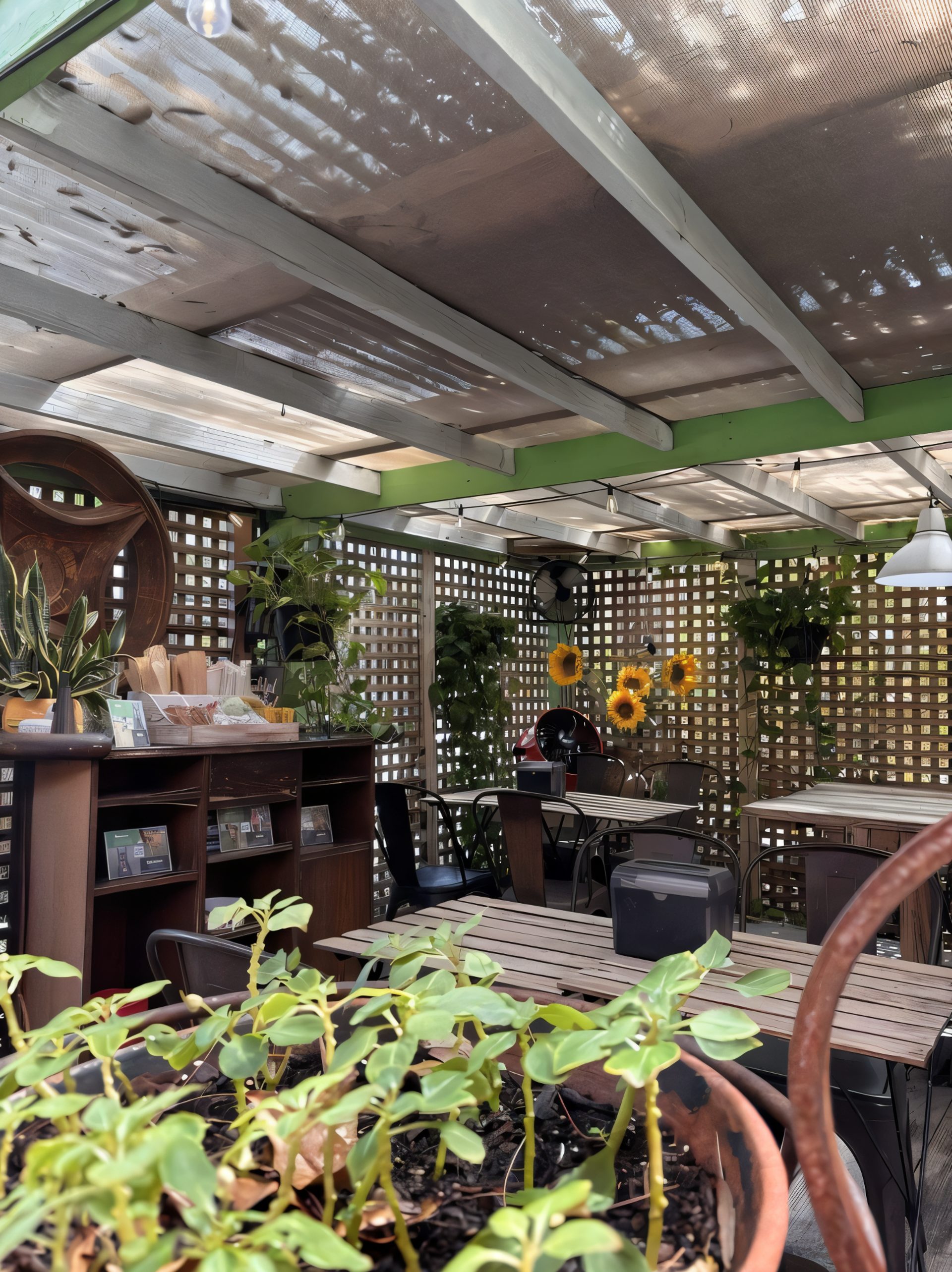 Relaxed Garden Dining Experience